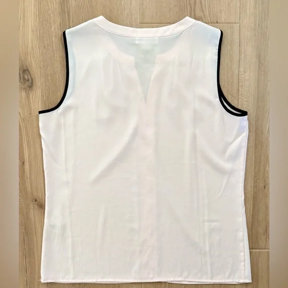 Calvin Klein Blush Pink & Black Sleeveless Top Size S - Picture 4 of 4